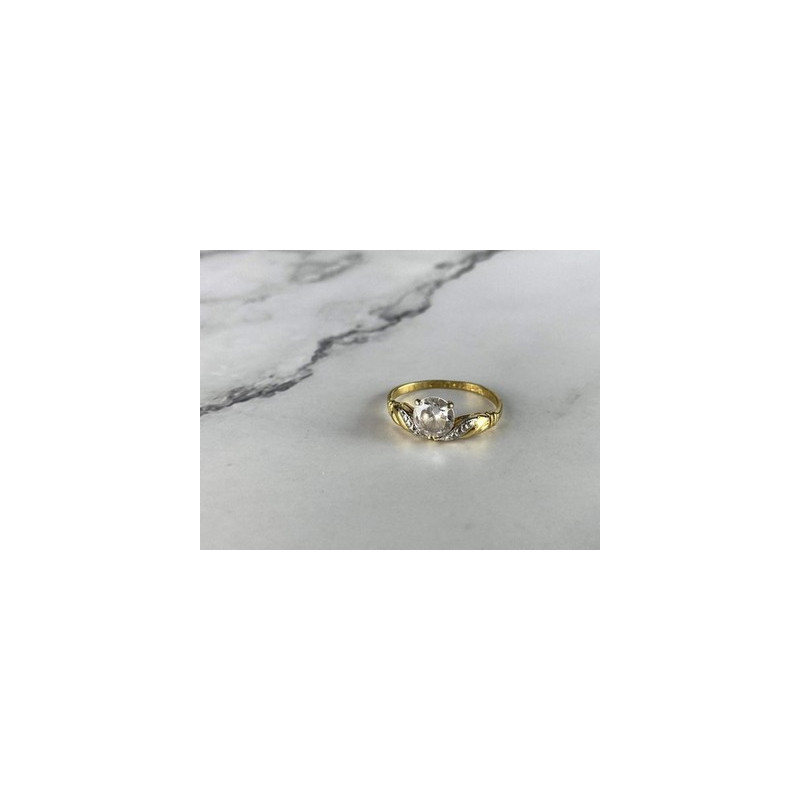 Classic Ring in Gilding (14K ) with CZ Size 7