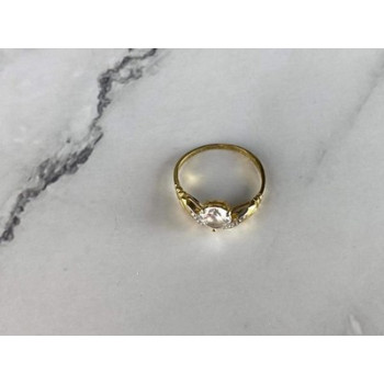 Classic Ring in Gilding (14K ) with CZ Size 7