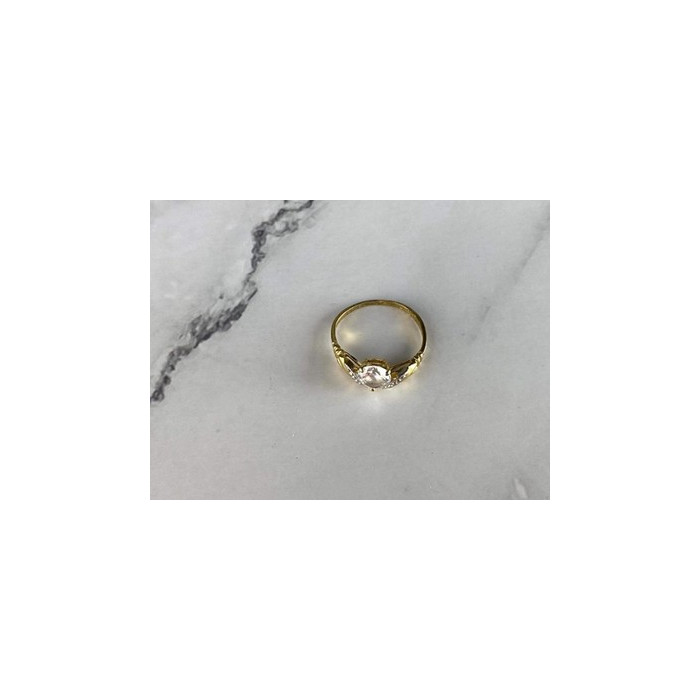 Classic Ring in Gilding (14K ) with CZ Size 7