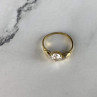 Classic Ring in Gilding (14K ) With CZ Size 7