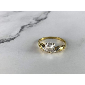 Classic Ring in Gilding (14K ) with CZ Size 7