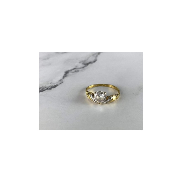 Classic Ring in Gilding (14K ) with CZ Size 7