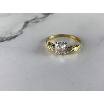 Classic Ring in Gilding (14K ) with CZ Size 7