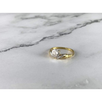 Classic Ring in Gilding (14K ) with CZ Size 7