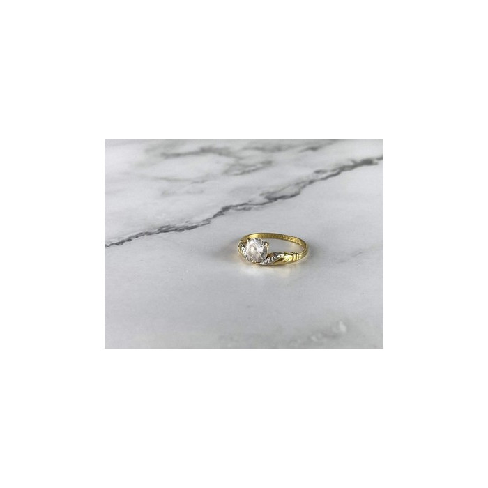 Classic Ring in Gilding (14K ) with CZ Size 7