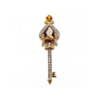 10K Yellow Gold Tourmaline, Heliodor & Diamonds 