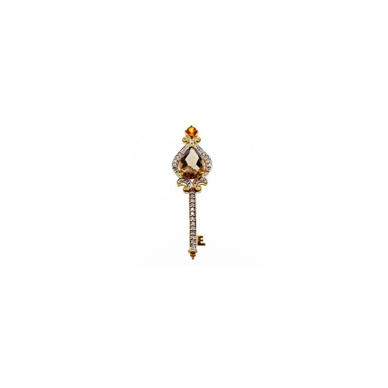 10K Yellow Gold Tourmaline, Heliodor & Diamonds 