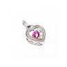 925 Sterling Silver Pink CZ  