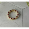 10K Yellow Gold Pink and Colorless Spinel Pendant
