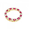 10K Yellow Gold Pink and Colorless Spinel Pendant