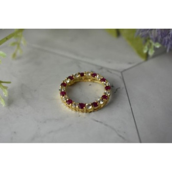 10K Yellow Gold Pink and Colorless Spinel  Pendant
