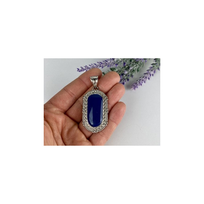 Pendant with Blue Agate