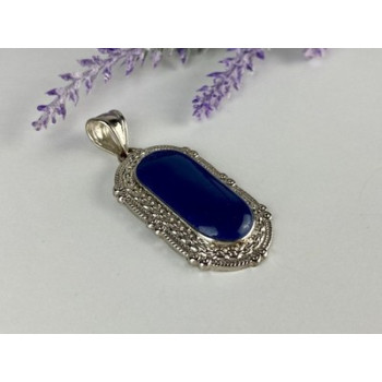 Pendant with Blue Agate