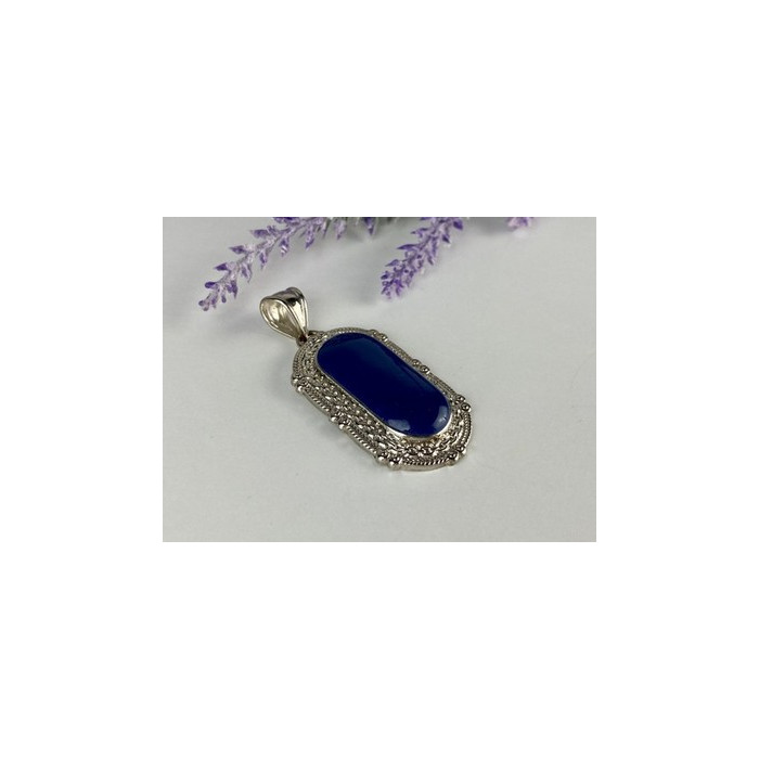 Pendant with Blue Agate