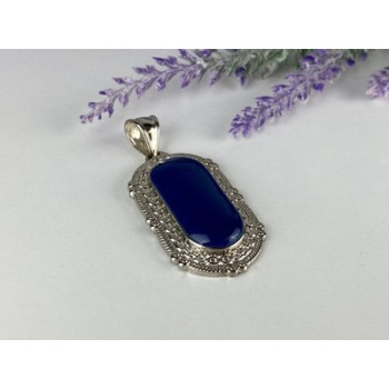 Pendant with Blue Agate