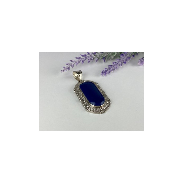 Pendant with Blue Agate