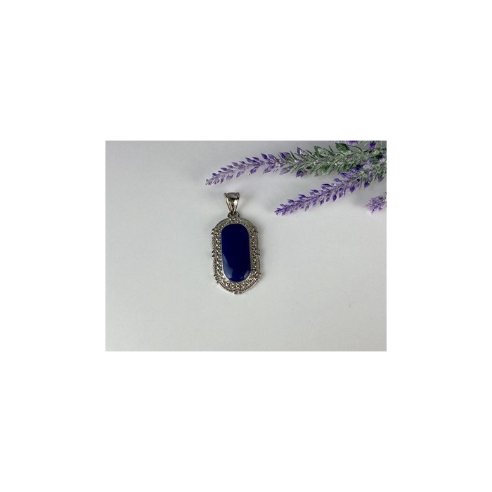 Pendant with Blue Agate