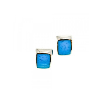 925 STERLING SILVER TURQUOISE STUD EARRINGS