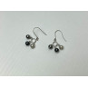 925 Sterling Silver Pearls Dangle Earrings Italy