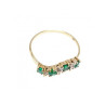 10K Yellow Gold Emeralds & Diamonds Ring Size 6.5
