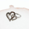 10K White Gold Hessonite & Diamonds 