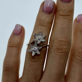 14K White Gold Diamonds 