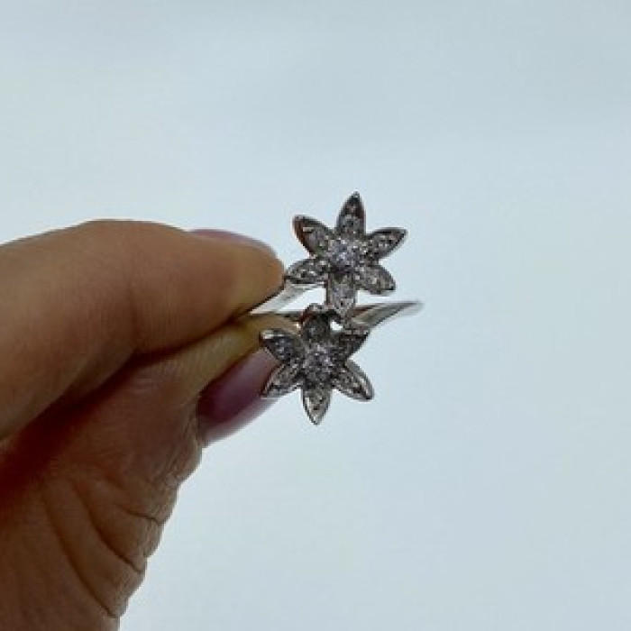 14K White Gold Diamonds 