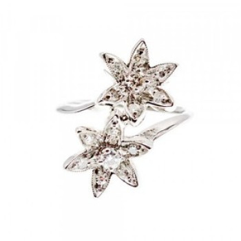 14K White Gold Diamonds 