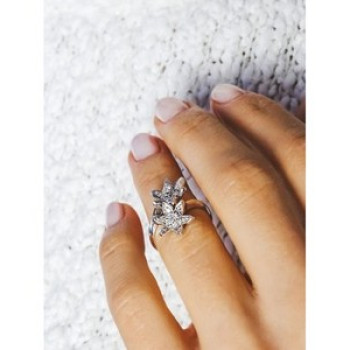 14K White Gold Diamonds 