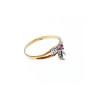 10K Yellow  Gold Spinel & Diamonds 