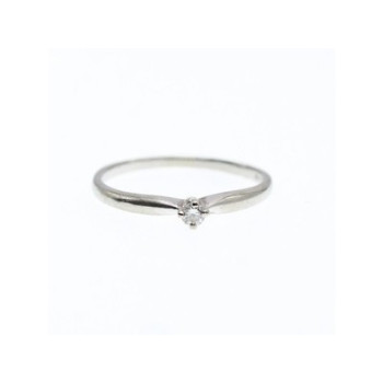 10K White Gold Diamond Ring Size 5.5