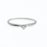 10K White Gold Diamond Ring Size 5.5