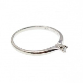 10K White Gold Diamond Ring Size 5.5