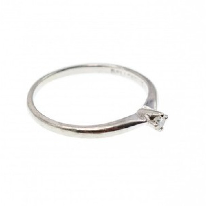 10K White Gold Diamond Ring Size 5.5