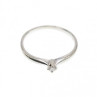 10K White Gold Diamond Ring Size 5.5