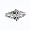 14K White Gold Diamonds Ring Size 6.5