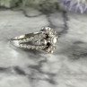 14K White Gold Diamonds Ring Size 6.5