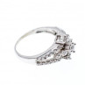 14K White Gold Diamonds Ring Size 6.5