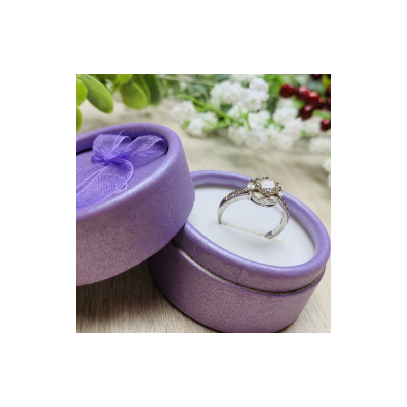 925 Sterling Silver Clear Quartz Ring Size 6.5