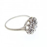 14K White Gold Diamond 0.1 ct 