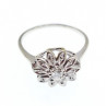 14K White Gold Diamond 0.1 ct 