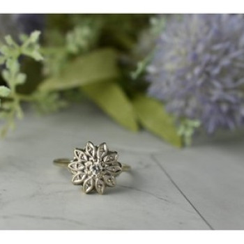 14K White Gold Diamond 0.1 ct 