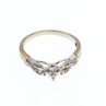 10K White Gold Diamonds Ring Size 7.5