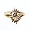 10K Yellow Gold Diamonds Ring Size 7.5