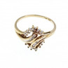 10K Yellow Gold Diamonds Ring Size 7.5