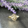 10K Yellow Gold Diamonds Ring Size 7.5