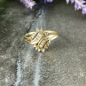 10K Yellow Gold Diamonds Ring Size 7.5