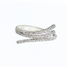 14K White Gold Diamonds Ring Size 8.5