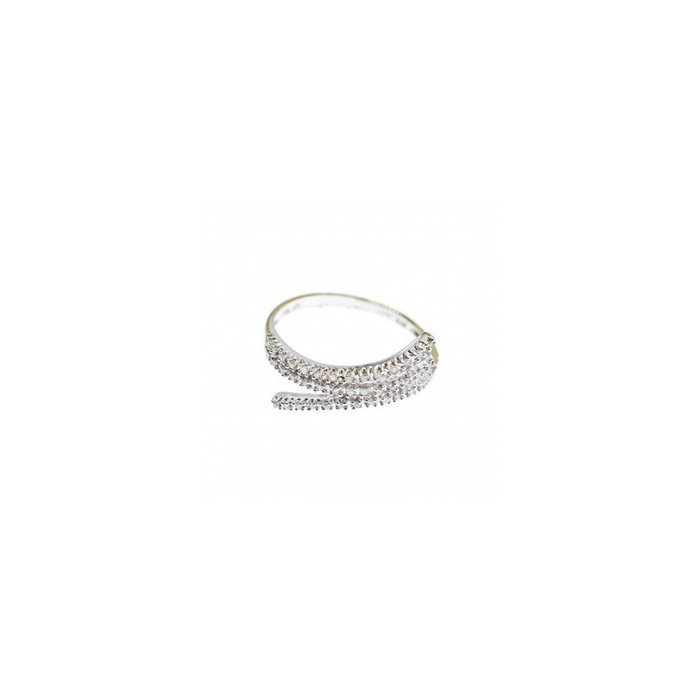 14K White Gold Diamonds Ring Size 8.5