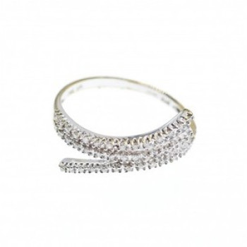 14K White Gold Diamonds Ring Size 8.5
